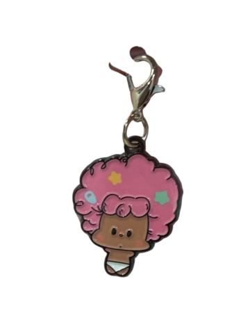 爆炸头mini挂件(黑皮)