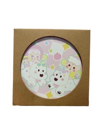 WUWU×幺幺十一小狗驾驾杯垫(粉果果)