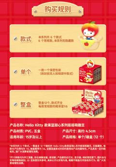 三丽鸥Hello Kitty 款果篮甜心系列摇摇萌趣豆-资料图