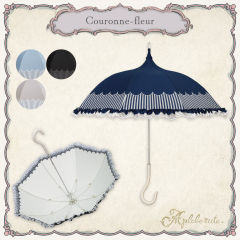 couronne-fleur 条纹 洋伞-资料图