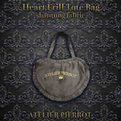 心型荷叶手提包Heart FrillTote Bag-资料图