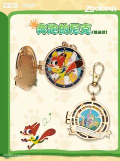 疯狂动物城双层金属相框吊坠系列-资料图