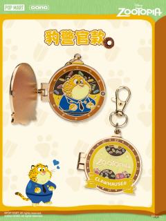 疯狂动物城双层金属相框吊坠系列-资料图