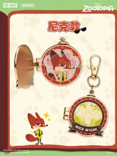 疯狂动物城双层金属相框吊坠系列-资料图