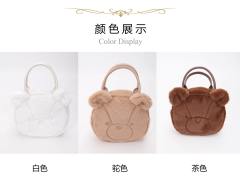 小熊熊头单肩包-资料图