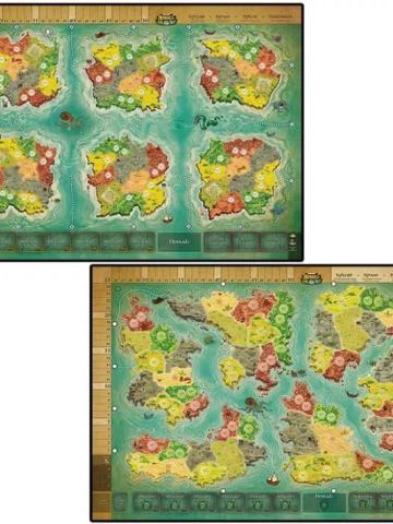 Heroes of Land, Air & Sea: Two Worlds Game Board Mat