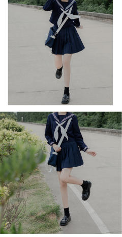 白三本浓绀黑色关西襟中间服-资料图