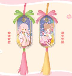 雪城爱-四时风语系列花瓣流沙挂件-资料图