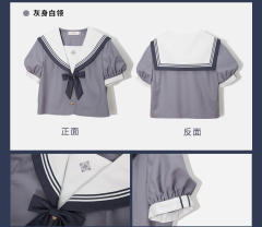 泡泡袖水手服-资料图