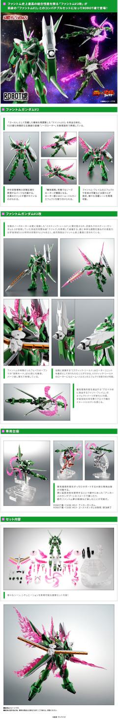 ROBOT魂＜SIDE MS＞ EMS-TC02 幻影高达V2/V2改 一机多形套装-资料图