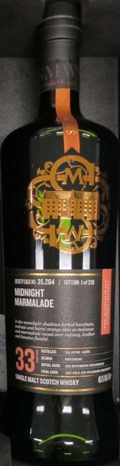 格兰莫雷1986 SMWS 35.264单一麦芽威士忌-资料图