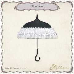 charlotte 夏洛特 荷叶边 晴雨伞-资料图