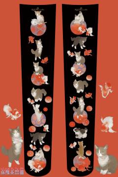 ねこ助合作款 凉风金鱼猫 系列 JSK-资料图