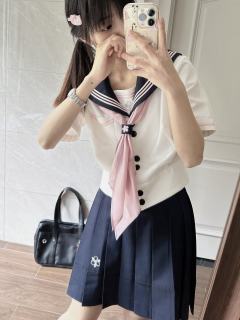 夏季收腰版型·水手服套装-资料图