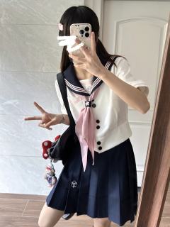 夏季收腰版型·水手服套装-资料图