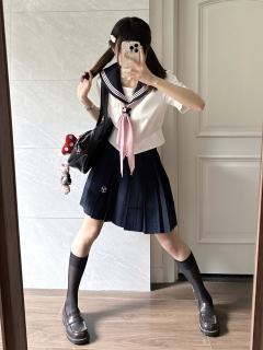 夏季收腰版型·水手服套装-资料图
