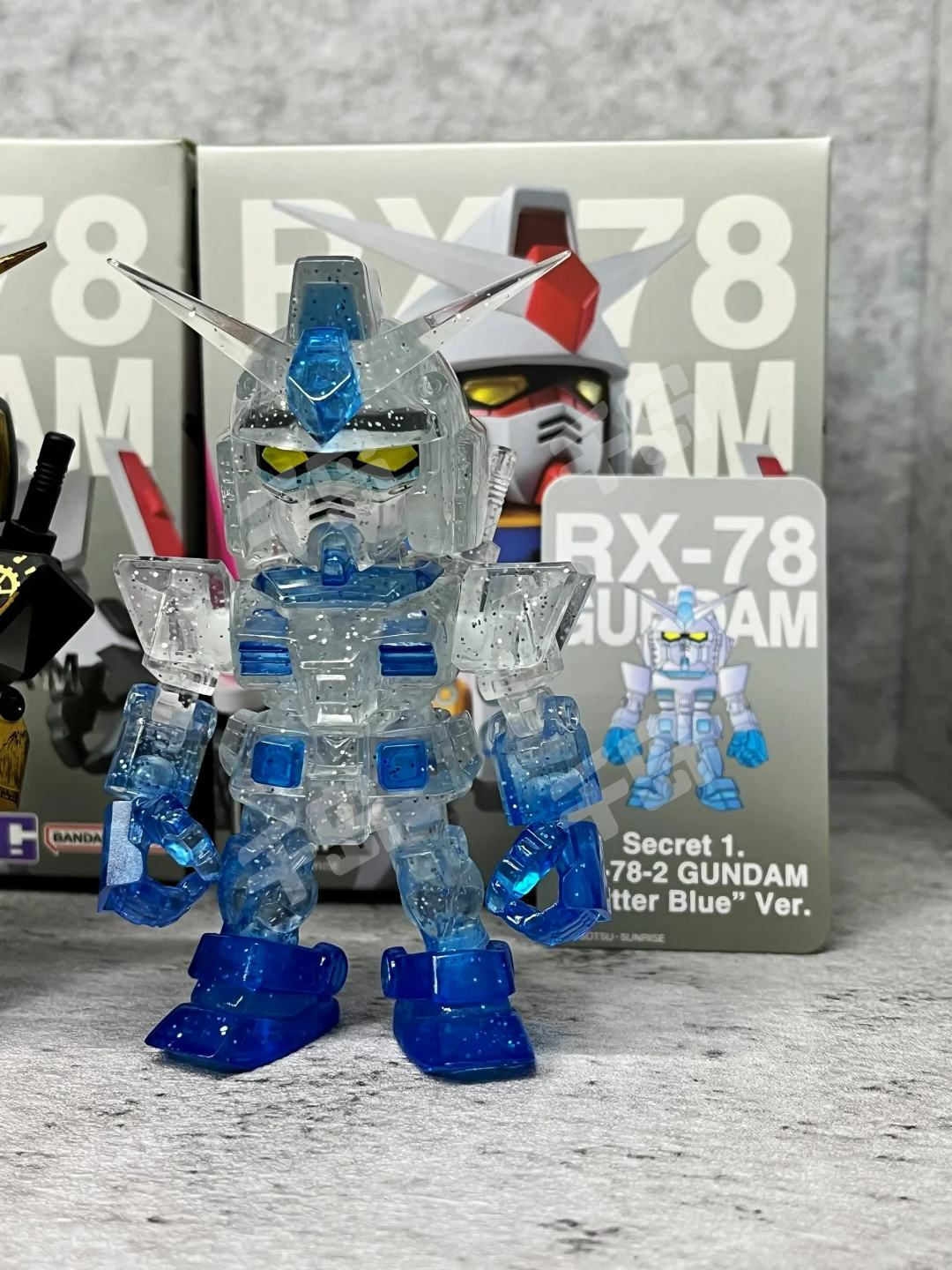 【シークレット】QMSV mini RXー78ー2ガンダム(グリッターブルー） シークレット】QMSV mini RXー78ー2ガンダム(グリッターブルー