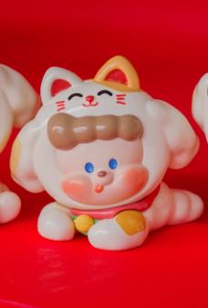 招财猫小奶鼻-趴姿